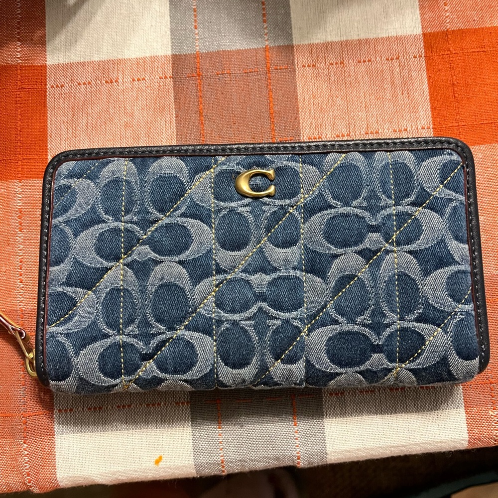 Blue coach wallet